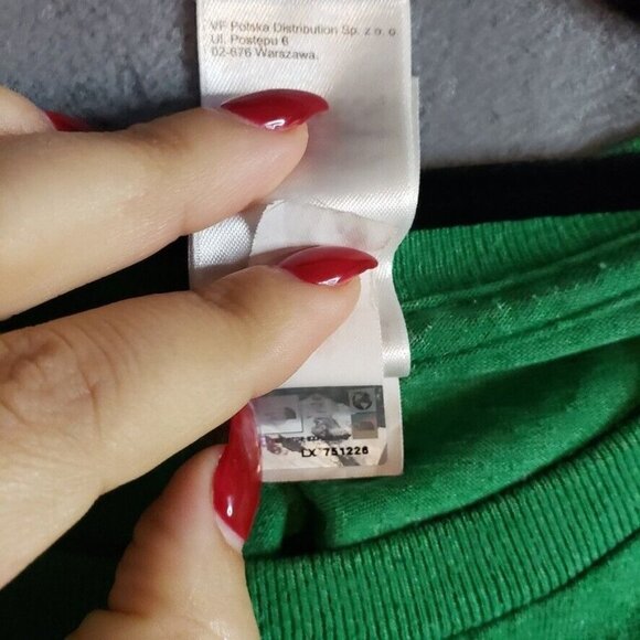 The North Face Mens Sz L Green Graphic T shirt Big Logo  Crew Neck Outdoor Tee - Picture 7 of 11